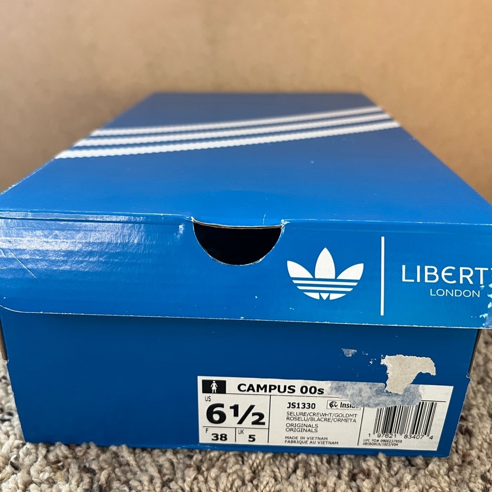 ADIDAS CAMPUS 00S X LIBERTY LONDON SHOES Size 6.5 NIB - Picture 10 of 10